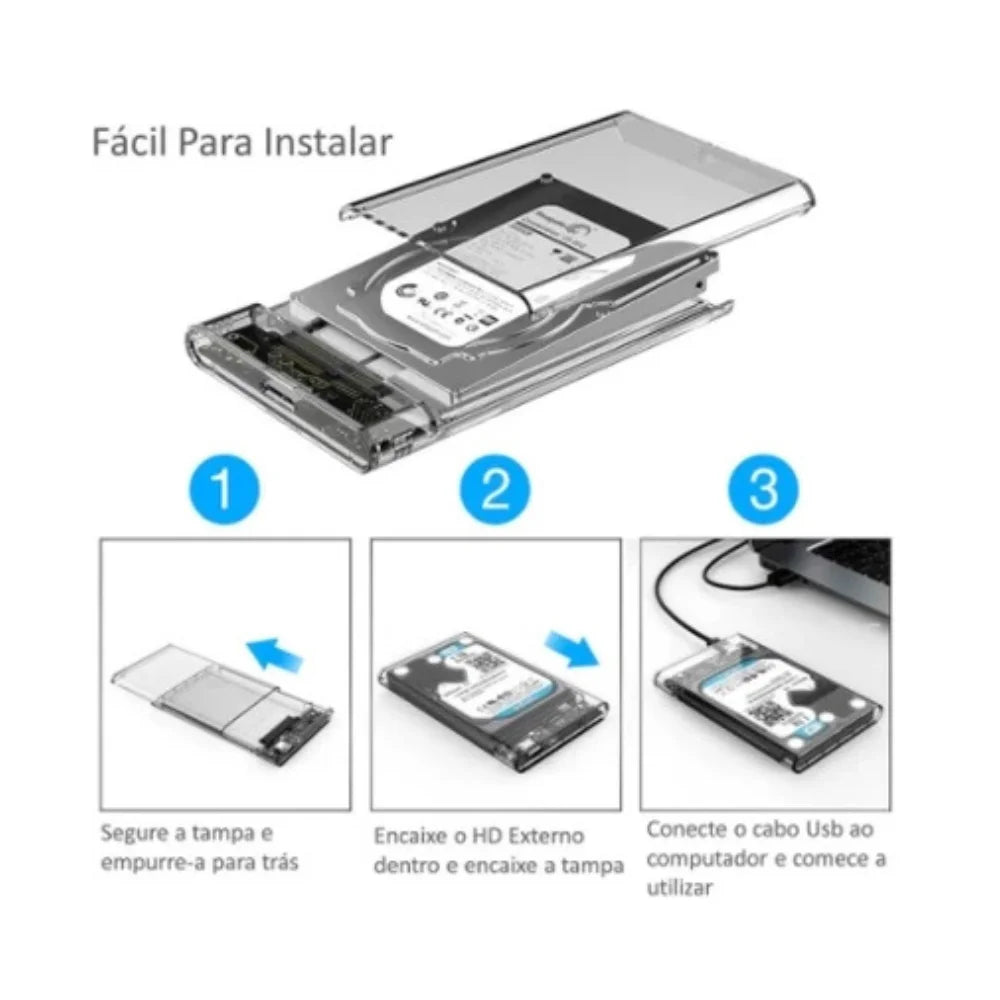 Case Hd Externo 2.5 Notebook Usb 3.0 Ps4, Xbox, Pc