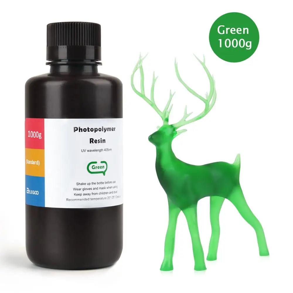 ELEGOO ABS-Like 3D Printer Resin LCD UV-Curing Resin 405nm ABS-Like Standard Photopolymer Resin for LCD 3D Printing 1000g