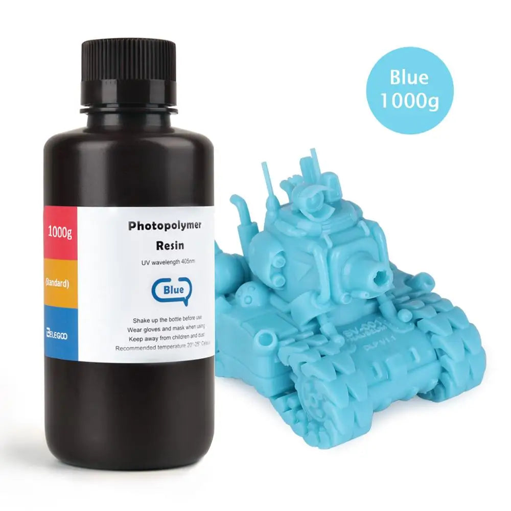 ELEGOO ABS-Like 3D Printer Resin LCD UV-Curing Resin 405nm ABS-Like Standard Photopolymer Resin for LCD 3D Printing 1000g