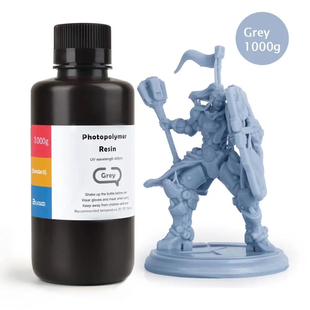 ELEGOO ABS-Like 3D Printer Resin LCD UV-Curing Resin 405nm ABS-Like Standard Photopolymer Resin for LCD 3D Printing 1000g