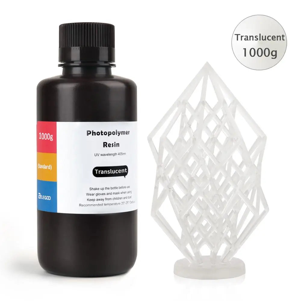 ELEGOO ABS-Like 3D Printer Resin LCD UV-Curing Resin 405nm ABS-Like Standard Photopolymer Resin for LCD 3D Printing 1000g