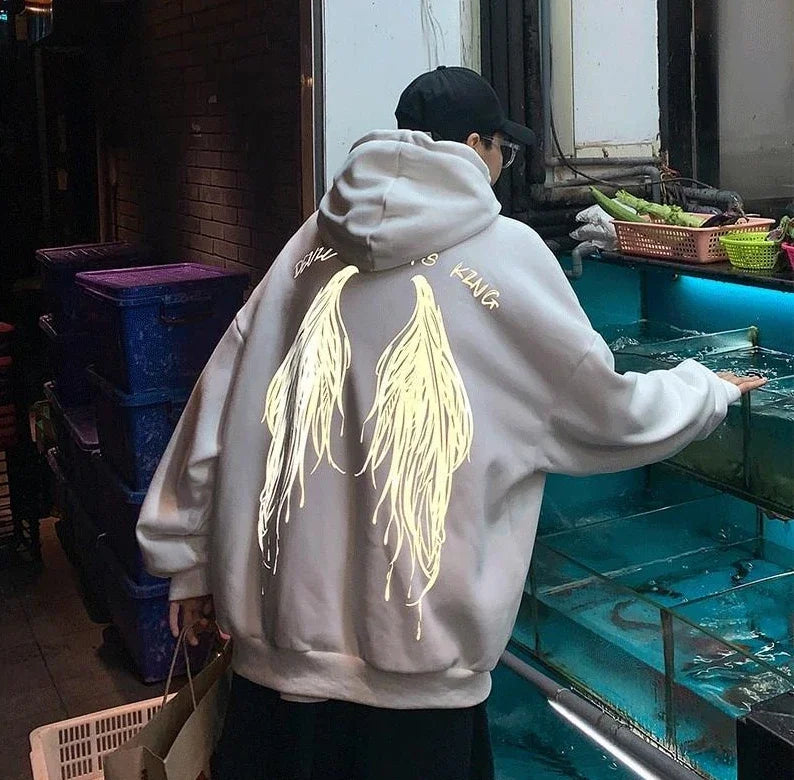 Men's Streetwear Hoodie - Graphic Print Hooded Sweatshirt