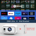 FlixTone D9W Ultra 3000 ANSI Full HD 1080P Projector for Movies Android  WiFi 6 Home Theater Beam Projector for Outdoor Video