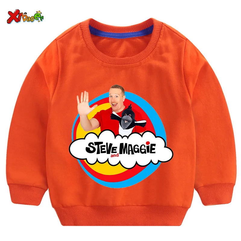 Kids Steve Maggie Sweatshirt - Boys Girls Casual Hoodie Pullover