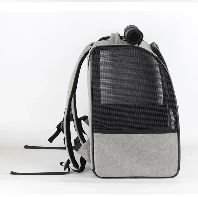 Pet Cat Backpacks Breathable Outdoor Cat Carrier Shoulder Bag for Small Dogs Cats Portable Travel Folding Backpack Pet Supplies