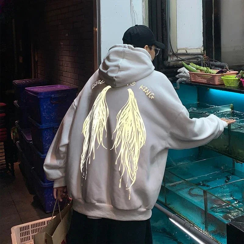 Men's Streetwear Hoodie - Graphic Print Hooded Sweatshirt