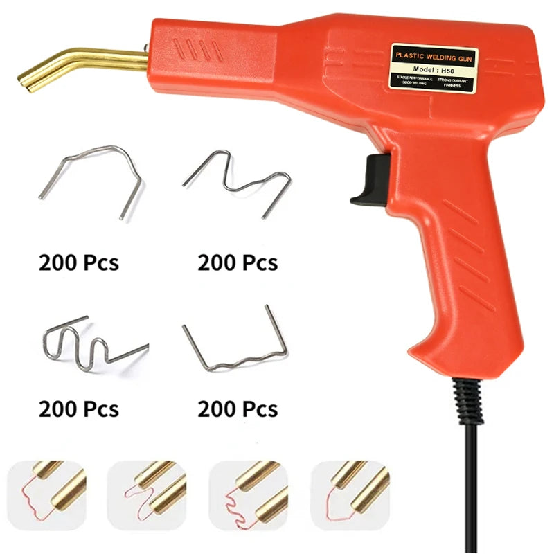 Plastic Welder Welding Machine Car Bumper Soldering Gun 4 Types Staples for Bumper/Kayak/Plastic Product Repairs
