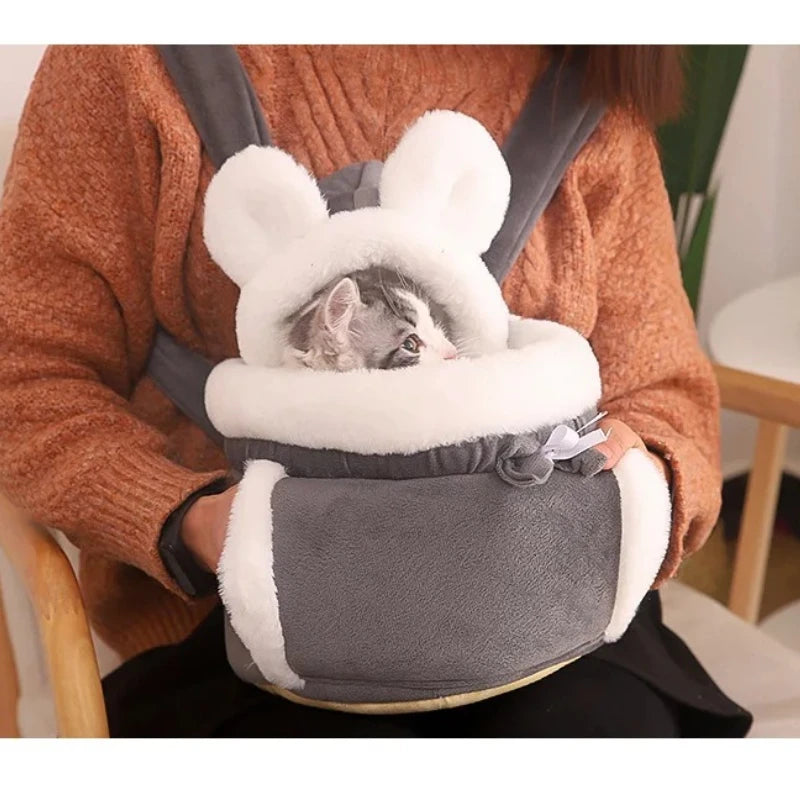 Pet backpack for outdoor activities large capacity for small and medium-sized dogs cats portable backpack for travel and hiking