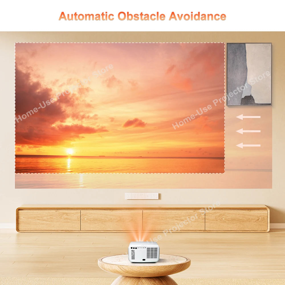 FlixTone D9W Ultra 3000 ANSI Full HD 1080P Projector for Movies Android  WiFi 6 Home Theater Beam Projector for Outdoor Video