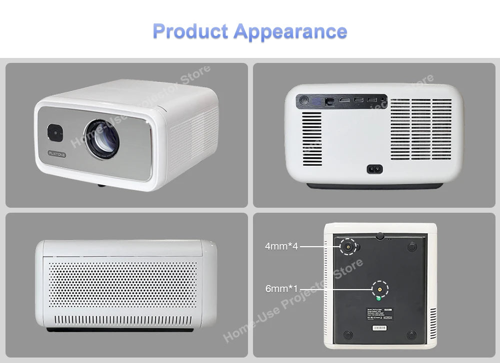 FlixTone D9W Ultra 3000 ANSI Full HD 1080P Projector for Movies Android  WiFi 6 Home Theater Beam Projector for Outdoor Video