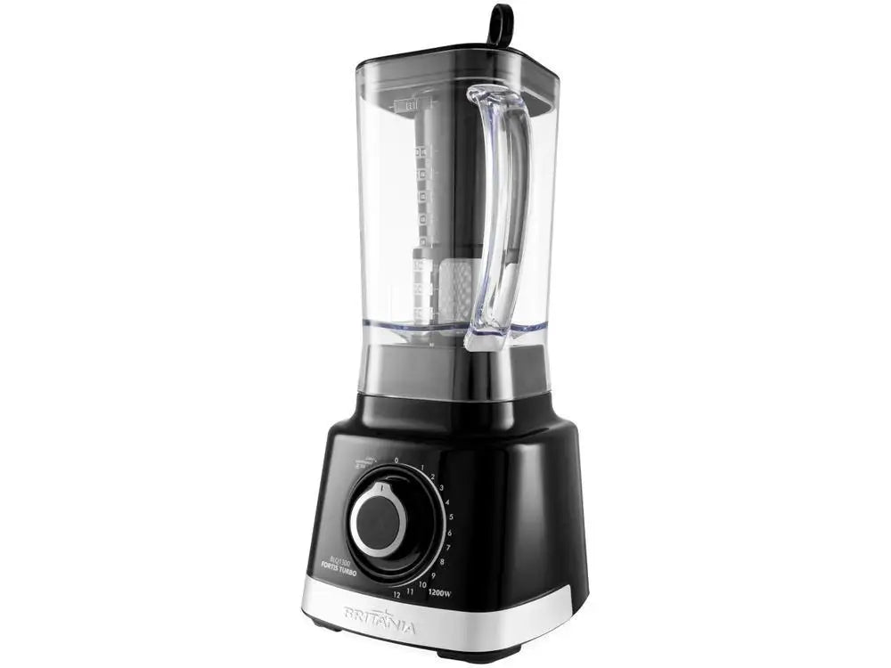 Black BLQ1300P Britannia Fortis Turbo Blender with 12 Speed Filter + Pulsar 1400W - 220V
