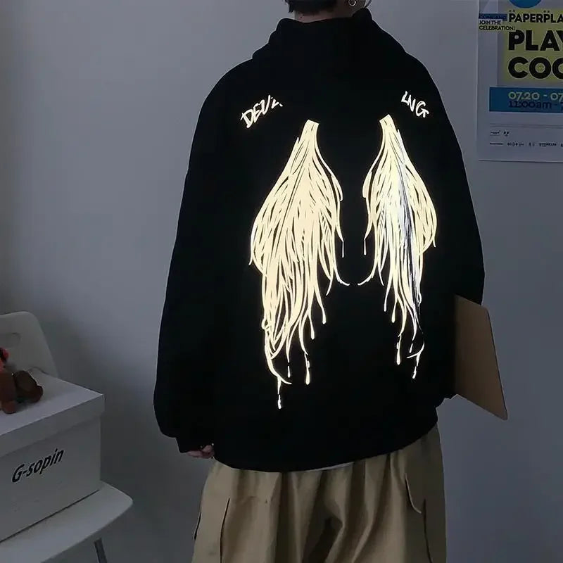 Men's Streetwear Hoodie - Graphic Print Hooded Sweatshirt