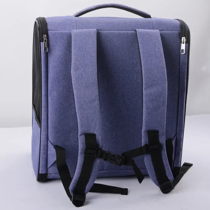 Pet Cat Backpacks Breathable Outdoor Cat Carrier Shoulder Bag for Small Dogs Cats Portable Travel Folding Backpack Pet Supplies