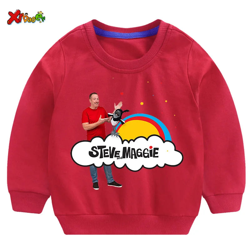 Kids Steve Maggie Sweatshirt - Boys Girls Casual Hoodie Pullover