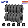 JAYO petg Filament 3d PETG 1.75mm 10Rolls Neatly Wound Toughness no bubbles 3D Printer Filament for FDM Muticolor 1.1KG /roll