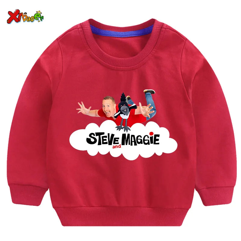 Kids Steve Maggie Sweatshirt - Boys Girls Casual Hoodie Pullover