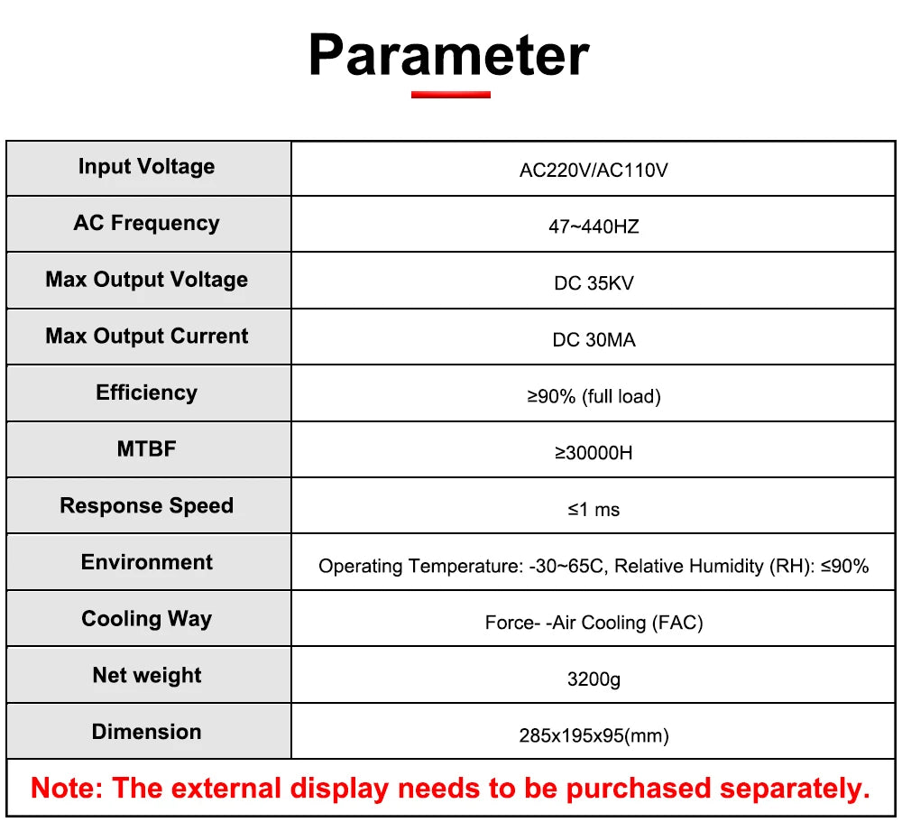 DIGRAY 100W Co2 Laser Power Supply MYJG-100W for 80W 100W Laser Cutting and Engraving Machine