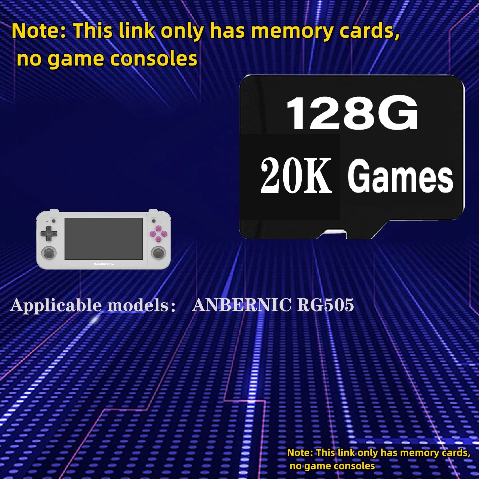 TF Card For RG505 ANBERNIC Memory Cards 64G 128G 256G 512G Memory Cards Games 70000 Games  PS 450 GAMES Retro Handheld Console