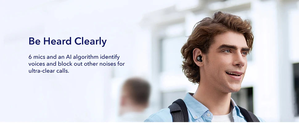 Soundcore by Anker Space A40 Earphones Adaptive Active Noise Cancelling Wireless Earbuds Wireless Bluetooth Headphones
