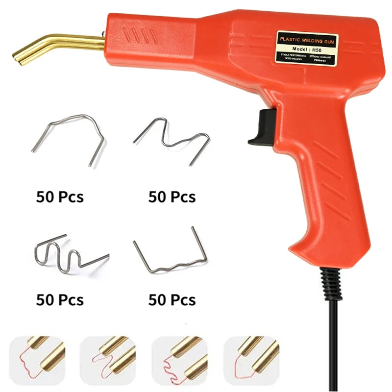 Plastic Welder Welding Machine Car Bumper Soldering Gun 4 Types Staples for Bumper/Kayak/Plastic Product Repairs