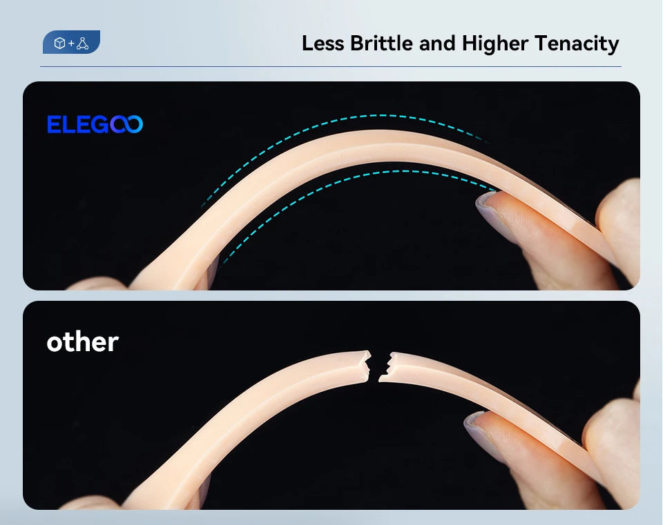 ELEGOO ABS-Like 3D Printer Resin LCD UV-Curing Resin 405nm ABS-Like Standard Photopolymer Resin for LCD 3D Printing 1000g