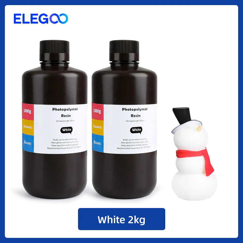 ELEGOO ABS-Like 3D Printer Resin LCD UV-Curing Resin 405nm ABS-Like Standard Photopolymer Resin for LCD 3D Printing 1000g