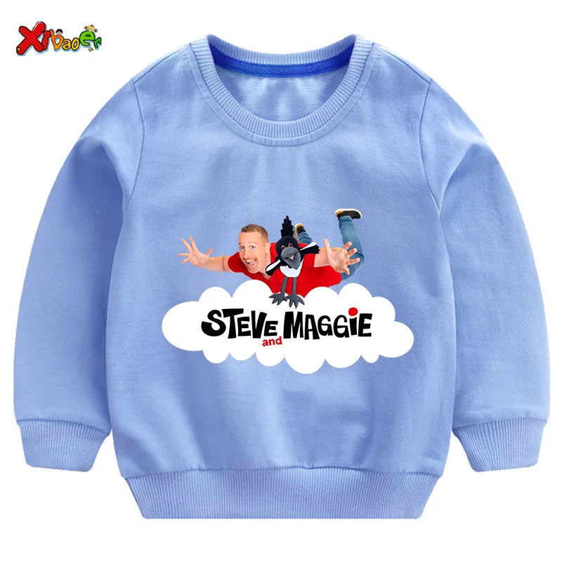 Kids Steve Maggie Sweatshirt - Boys Girls Casual Hoodie Pullover