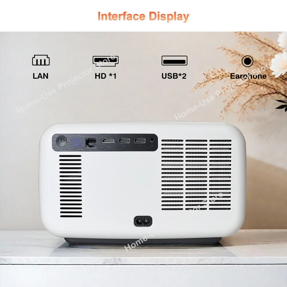 FlixTone D9W Ultra 3000 ANSI Full HD 1080P Projector for Movies Android  WiFi 6 Home Theater Beam Projector for Outdoor Video