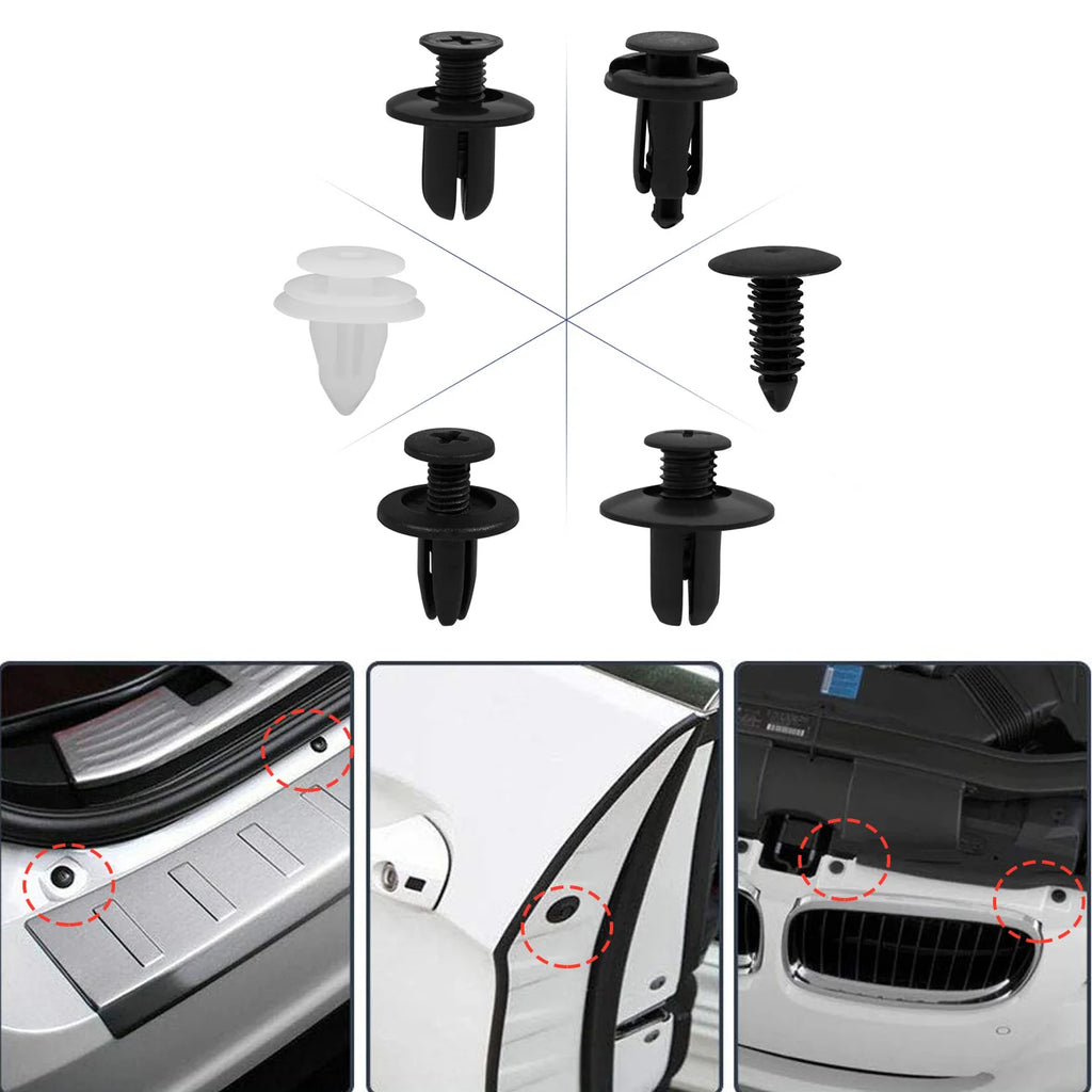 Auto Fastener Clip Mixed Car Body Push Retainer Pin Rivet Bumper Door Trim Panel Fastener Kit Car Clips Box or Bag packaging