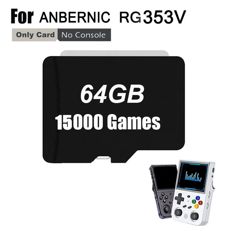 ANBERNIC RG353V Retro Handheld Game Console - 512GB Preloaded 100K Games PSP Emulator