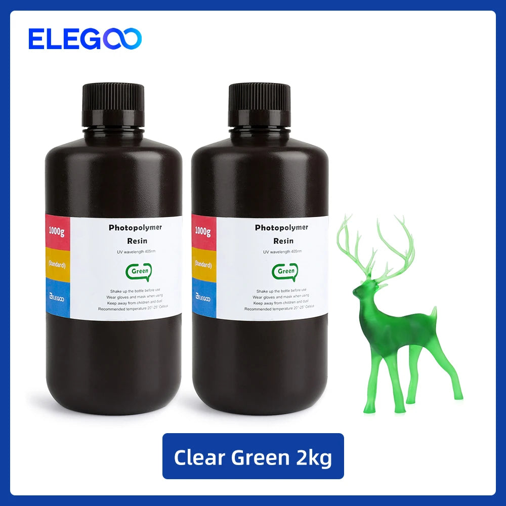 ELEGOO ABS-Like 3D Printer Resin LCD UV-Curing Resin 405nm ABS-Like Standard Photopolymer Resin for LCD 3D Printing 1000g