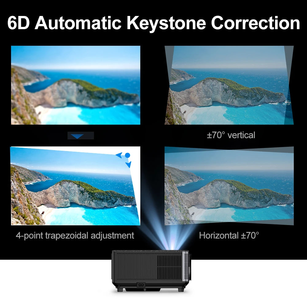 ThundeaL Full HD 1080P Projector TD98W for 2K 4K Video Audio WiFi Android Home Theater TD98 Cinema Beam Projector PK DLP Beamer