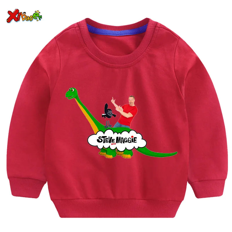 Kids Steve Maggie Sweatshirt - Boys Girls Casual Hoodie Pullover