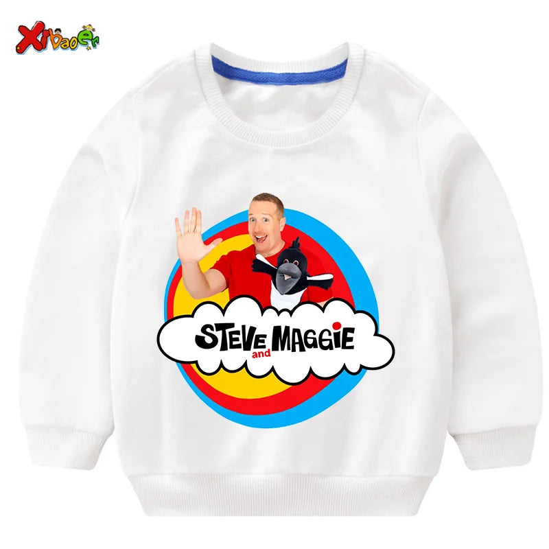 Kids Steve Maggie Sweatshirt - Boys Girls Casual Hoodie Pullover