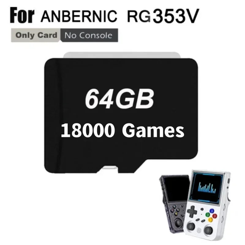 ANBERNIC RG353V Retro Handheld Game Console - 512GB Preloaded 100K Games PSP Emulator