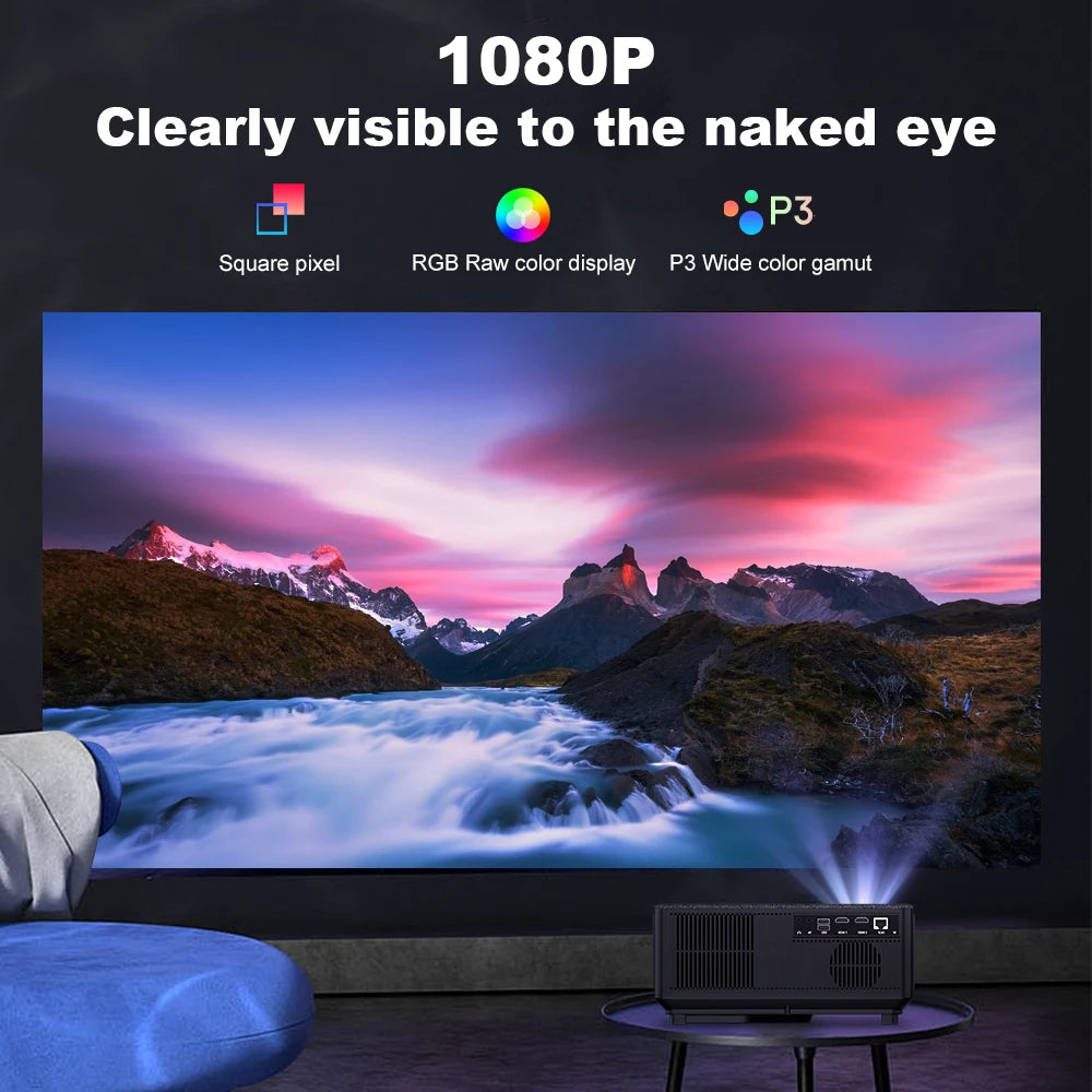 ThundeaL Full HD 1080P Projector TD98W for 2K 4K Video Audio WiFi Android Home Theater TD98 Cinema Beam Projector PK DLP Beamer