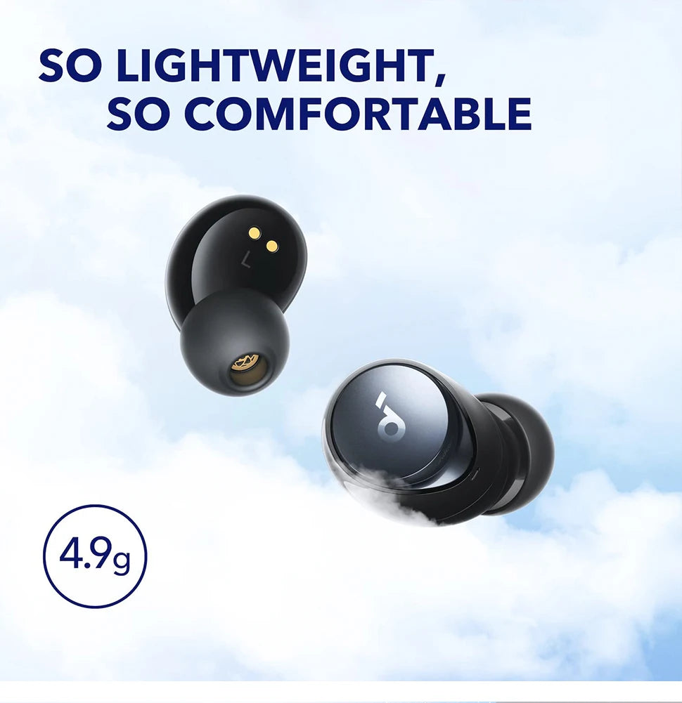 Soundcore by Anker Space A40 Earphones Adaptive Active Noise Cancelling Wireless Earbuds Wireless Bluetooth Headphones