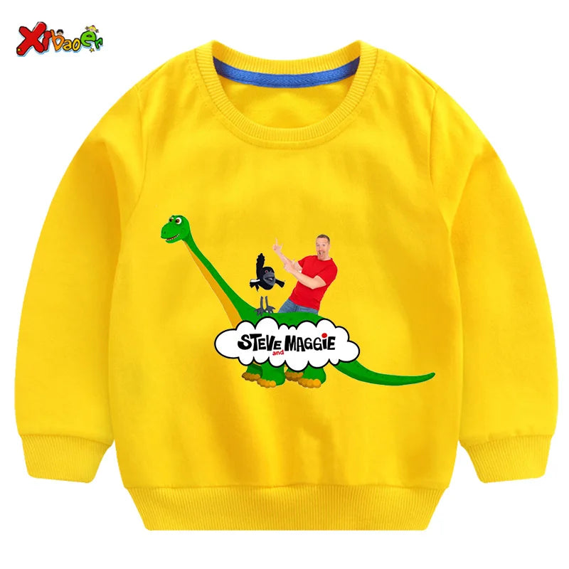 Kids Steve Maggie Sweatshirt - Boys Girls Casual Hoodie Pullover