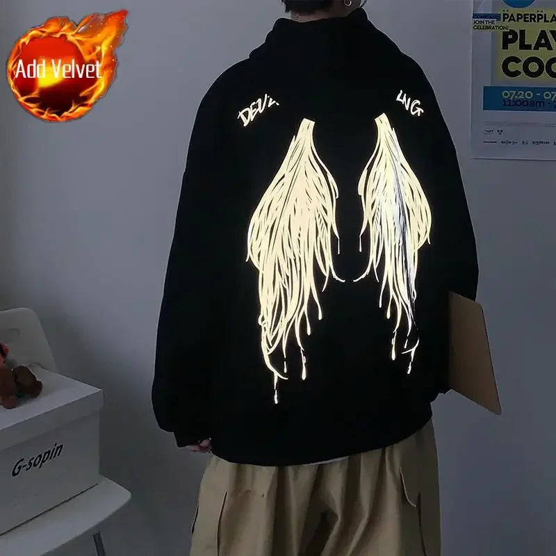 Men's Streetwear Hoodie - Graphic Print Hooded Sweatshirt