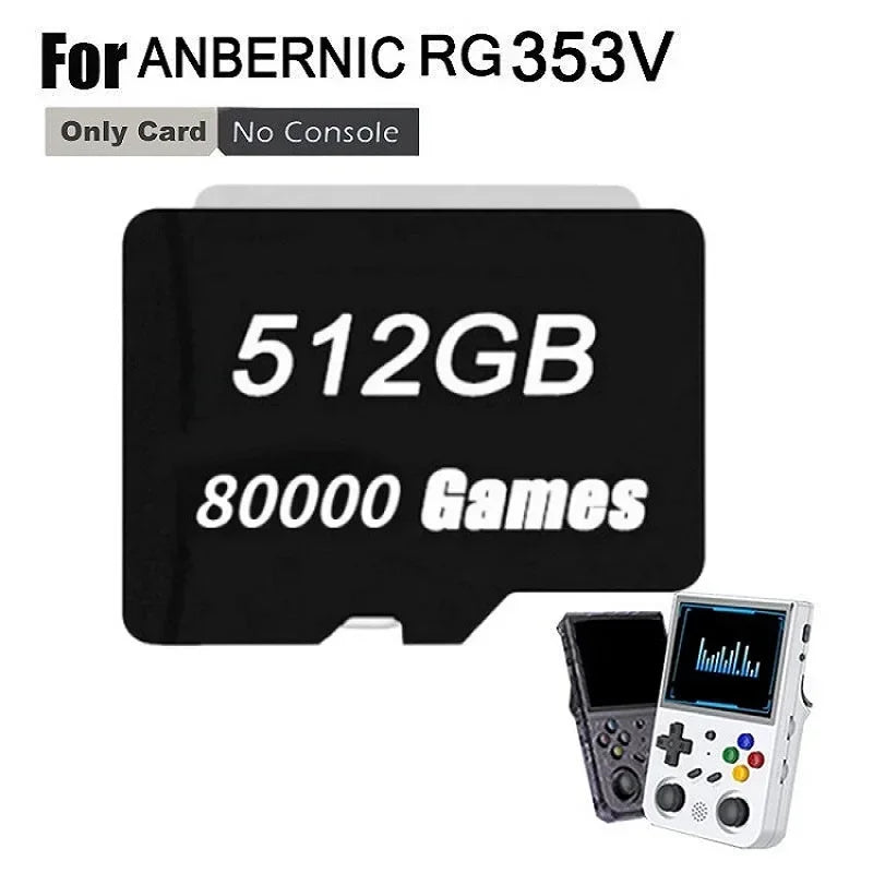 ANBERNIC RG353V Retro Handheld Game Console - 512GB Preloaded 100K Games PSP Emulator