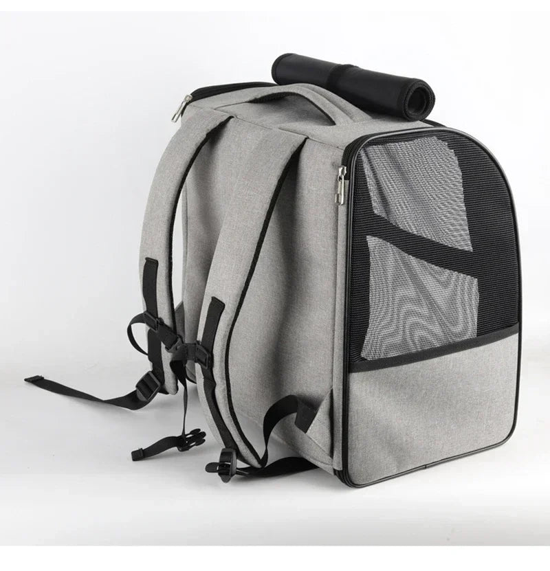 Pet Cat Backpacks Breathable Outdoor Cat Carrier Shoulder Bag for Small Dogs Cats Portable Travel Folding Backpack Pet Supplies
