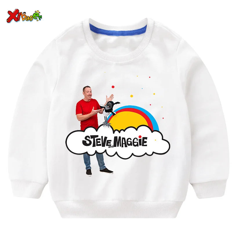 Kids Steve Maggie Sweatshirt - Boys Girls Casual Hoodie Pullover